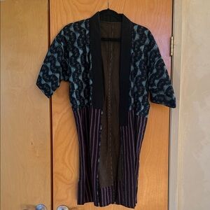 Elegant Black and Blue Women's Cape